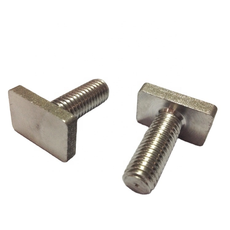 Custom T-Bolt Supplier Rhombus Rectangular Square Head T Shape T Bolt Screw M6